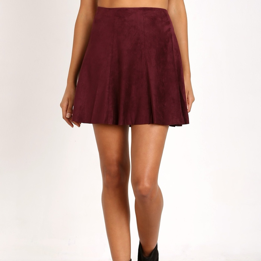 Bb Dakota kimber faux suede skirt